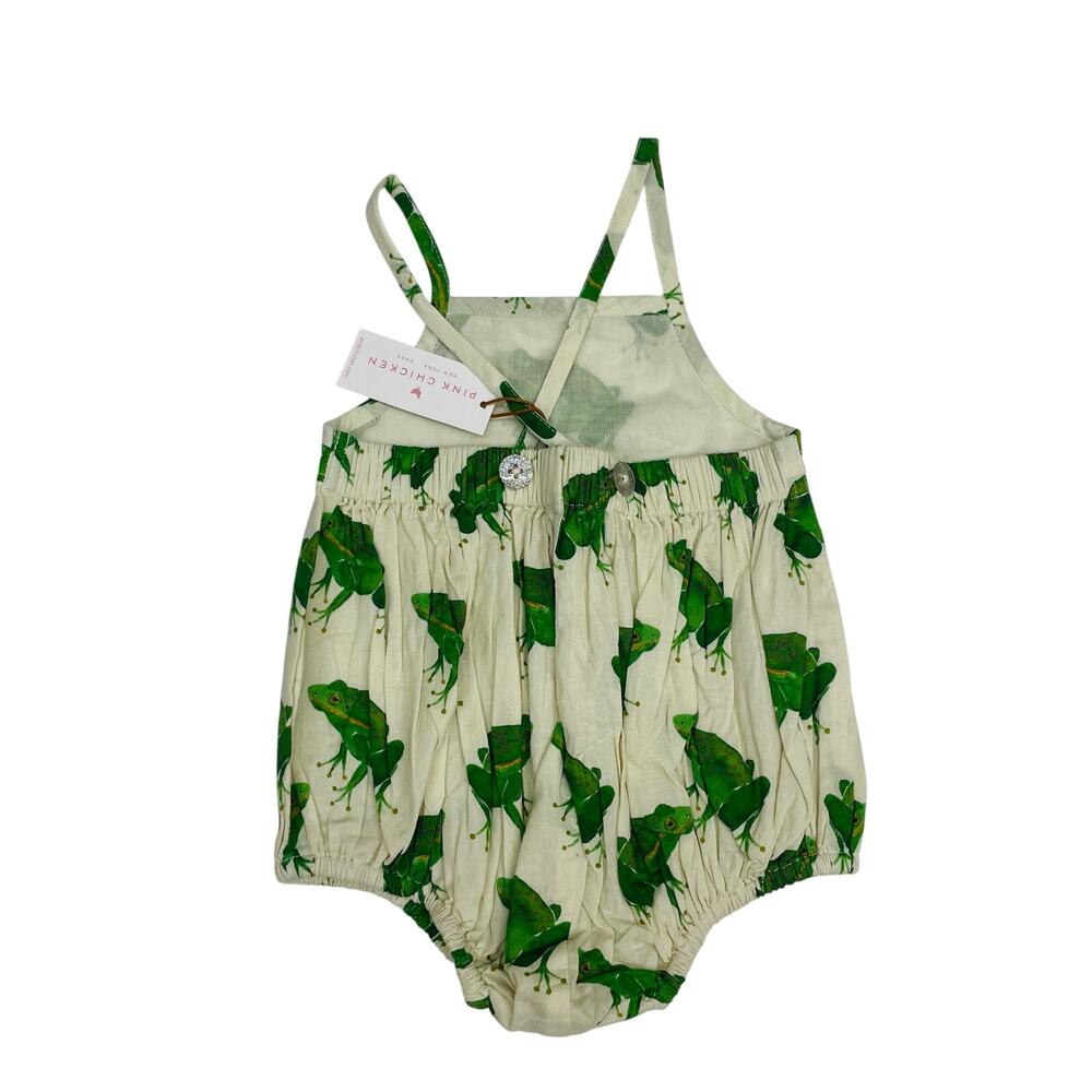 NWT Pink Chicken 0/3M Frogs Auggie Bubble - Picture 2 of 5